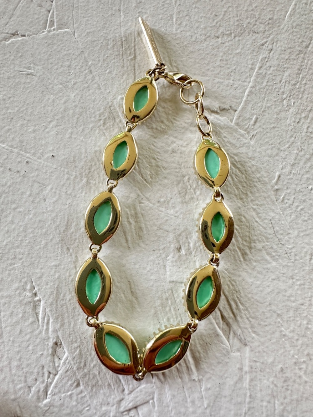Kendra Scott Jana Gold Link Bracelet in Teal Magnesite - Picture 10 of 10